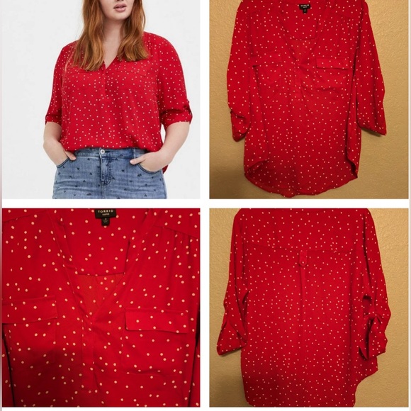 Torrid Harper blouse size 0 - Picture 4 of 4